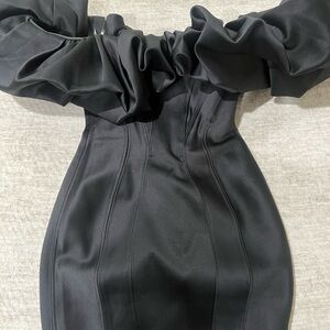 HOUSE OF CB SELENA PUFF OFF THE SHOULDER DRESS